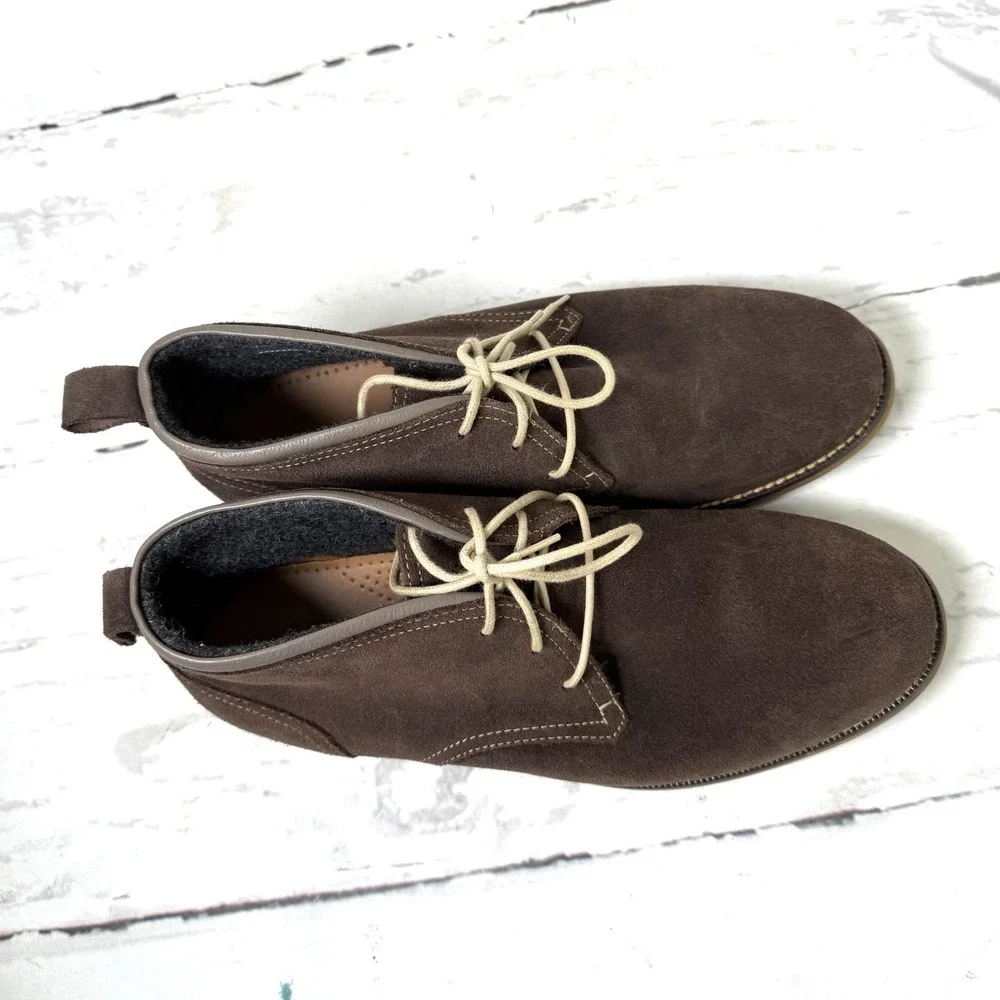Cole Haan Shoes Mens 10.5 M Brown Chukka Ankle Boots Suede Lace Up